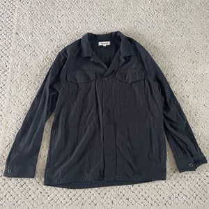 Size medium oversized fit Madewell black shirt jacket.